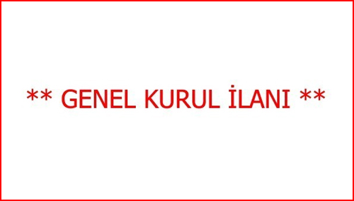 Türkiye Ulusal Verem Savaşı Dernekleri Federasyonu 15. Olağan Genele Kurul Toplantısı 27 Mart 2021 Cumartesi günü saat 09-00 da  yapılacaktır.